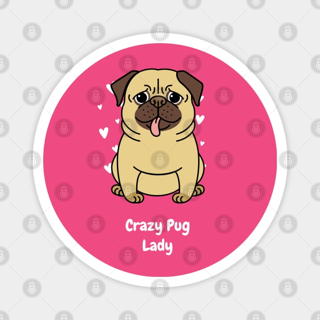 Pug lady Magnet by just3luxxx